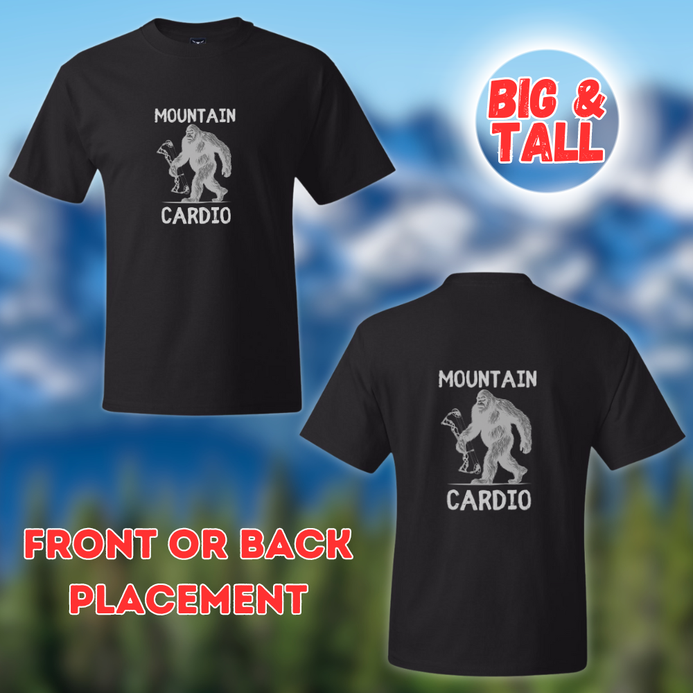 Big and Tall Western Bow Hunting T-Shirt - Mountain Cardio