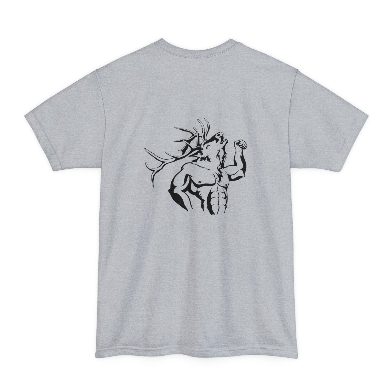 Big and Tall Western Elk Hunting T-Shirt - Muscle Bull