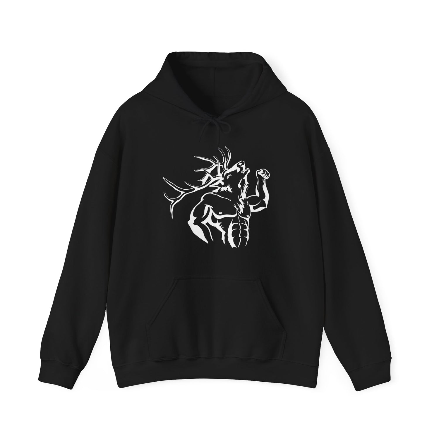 Western Elk Hunting Hoodie - Muscle Bull