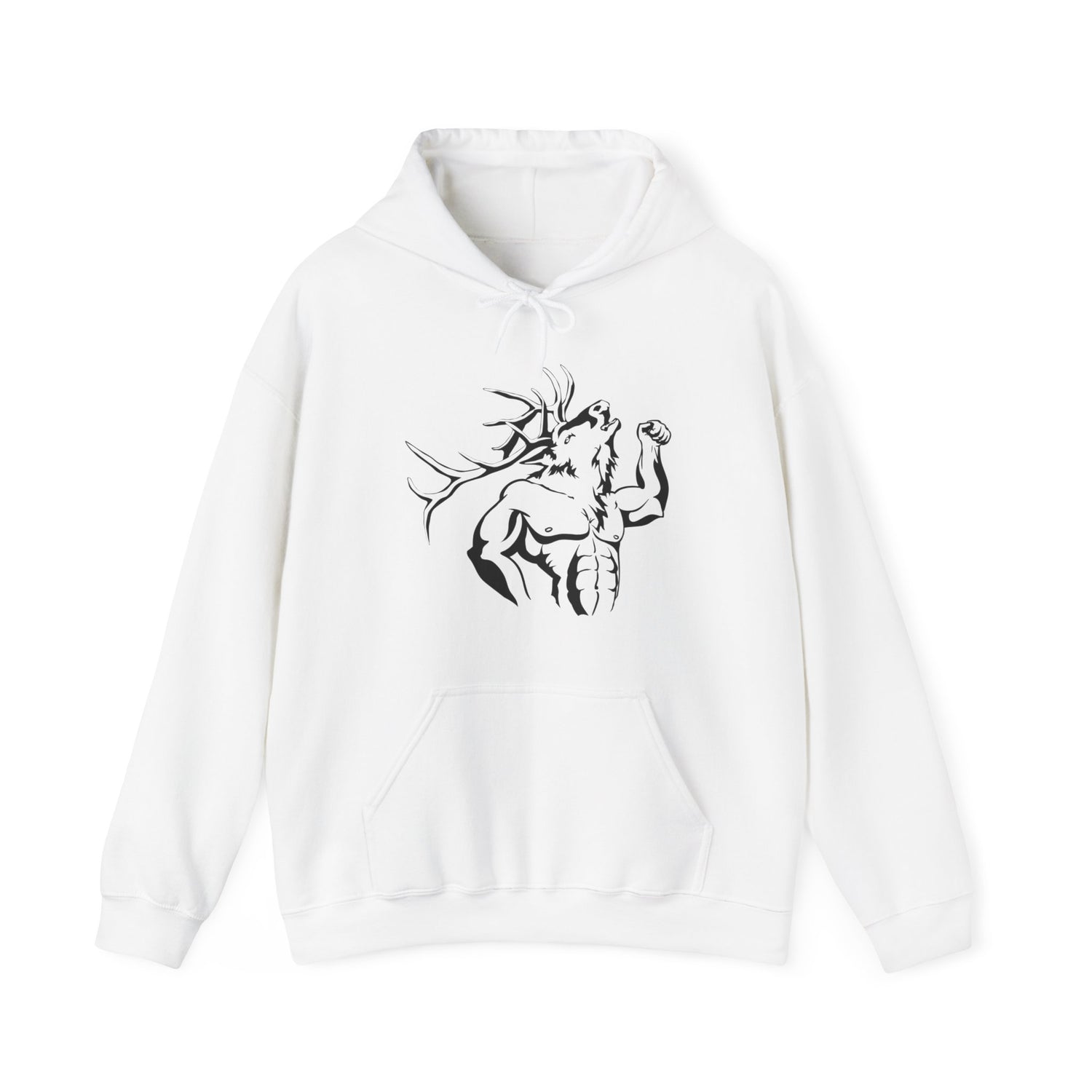 Western Elk Hunting Hoodie - Muscle Bull