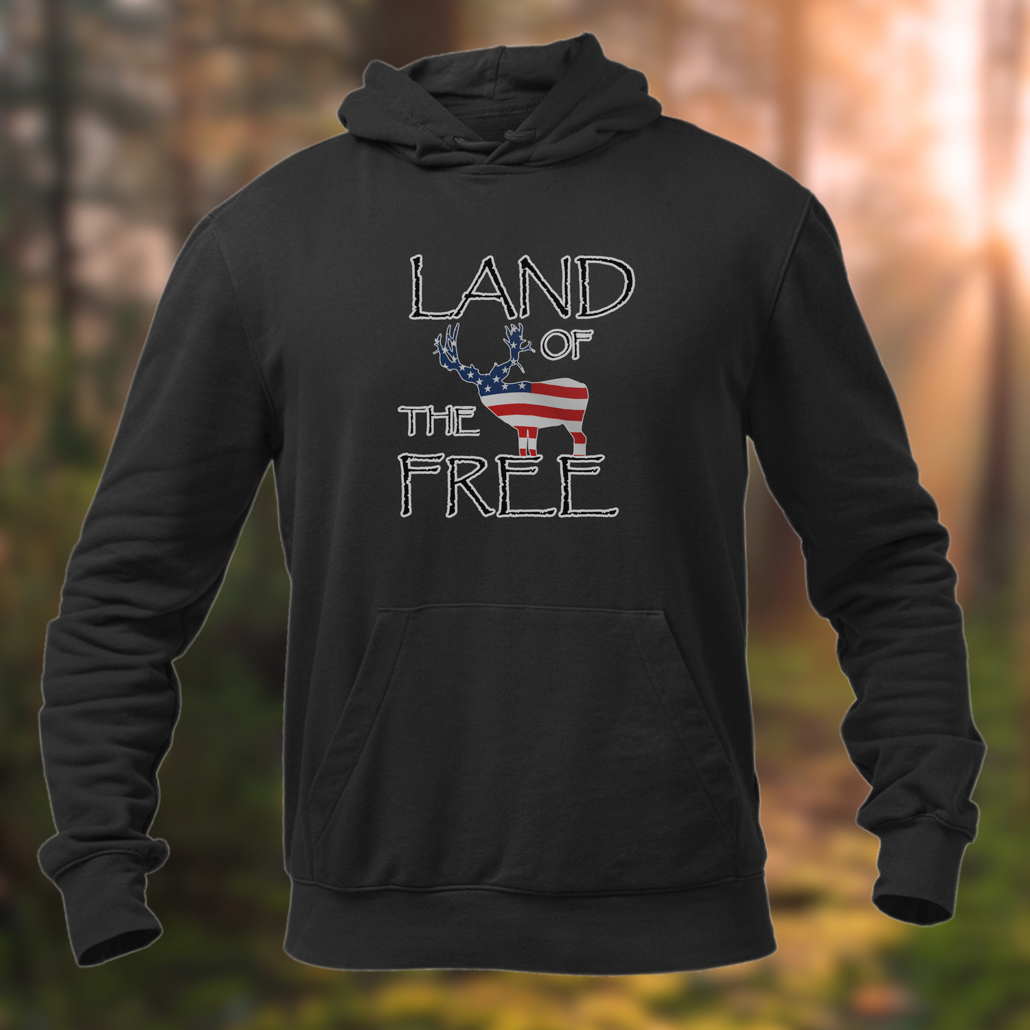 Western Deer Hunting Hoodie - Land of the Free