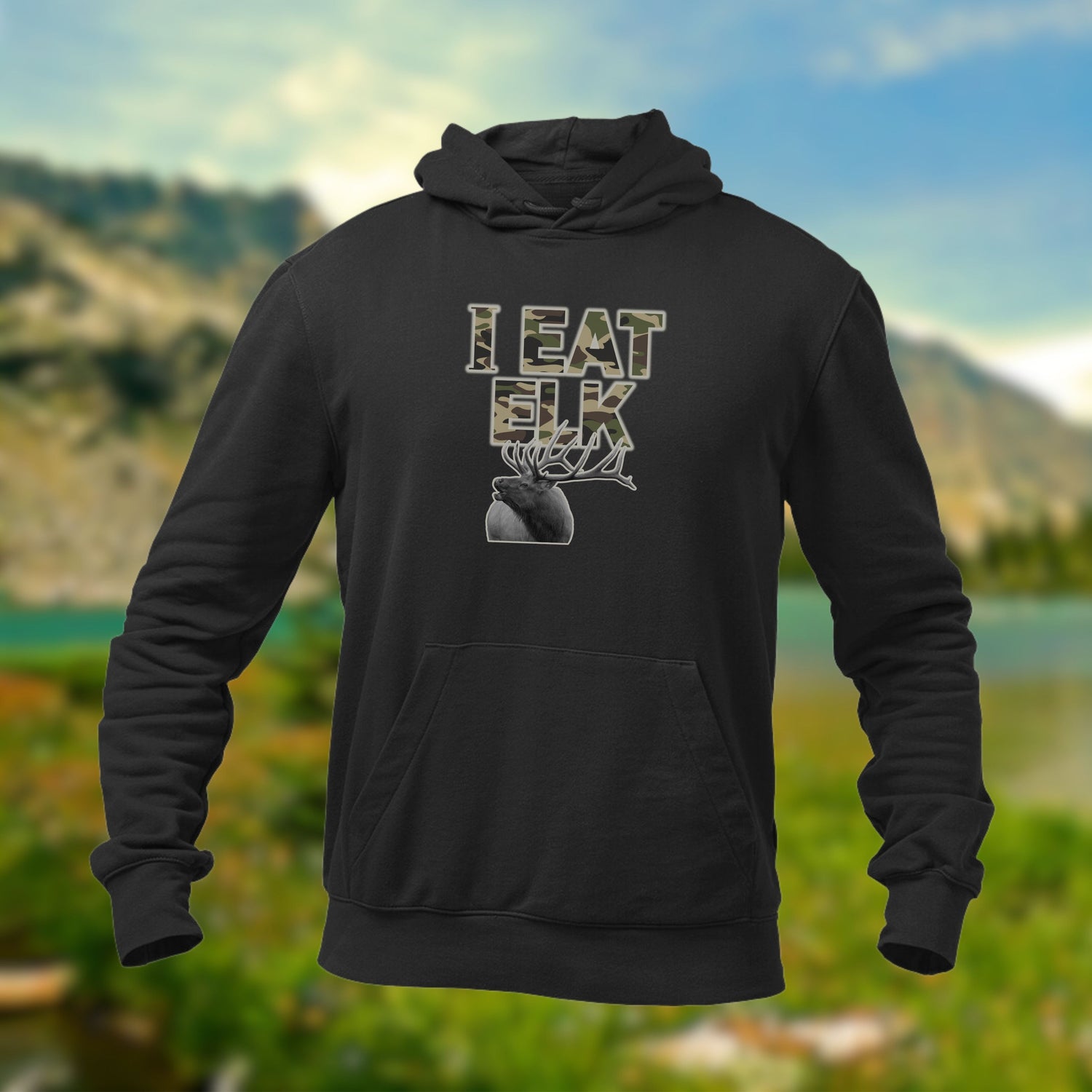 Elk Hunting Hoodie - I Eat Elk