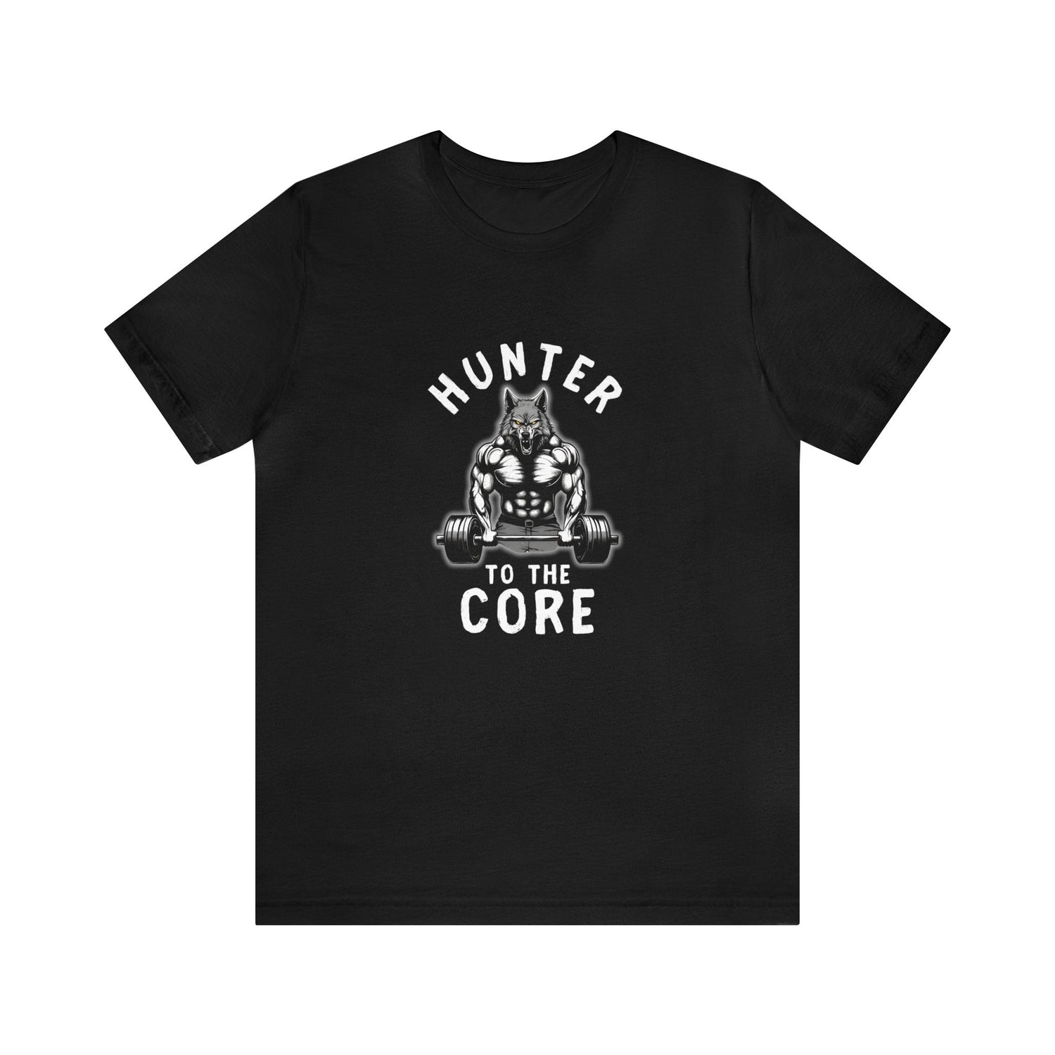 Western deer hunting t-shirt, color black, back design placement